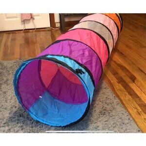Colorful Baby Play Tunnel for Toddlers with Mesh Window, Cat Tunnel for Dogs Pet